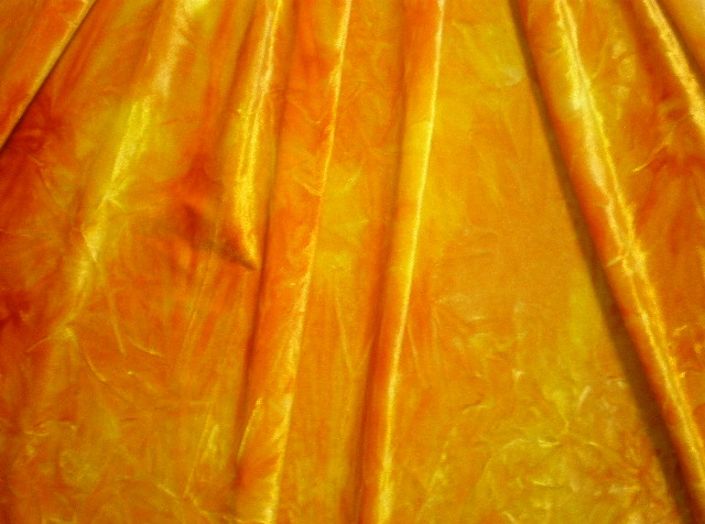 6. Orange-Yellow Tye-Dye Velvet